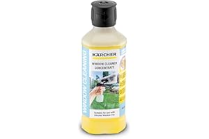Kärcher Nettoyant vitres concentré RM 503 , pour un nettoyage sans traces des fenêtres, miroirs et cabines de douche, 500ml donnent 6,25l de liquide de nettoyage dilué