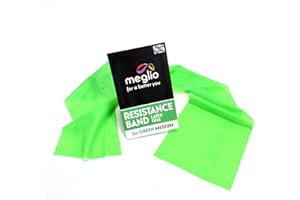 Meglio Exercise Resistance Bands - Latex Free Exercise Band for Women & Men, Pilates Band for Physiotherapy, Fitness Workout, Stretching, Yoga & Strength Training