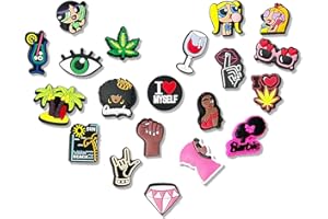 YEEZOIDON Lot of 20, 50, 100pcs Shoe Charms for Clogs, Shoe Accessories Charms for Croc, Cute Wristbands Decoration for Children’s Day, Birthday