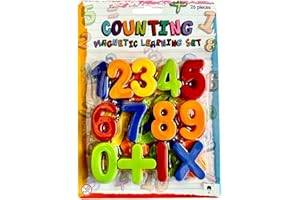 SEVEN4-UK Magnetic Letters Numbers Alphabet Fridge Magnets Colorful Plastic ABC 123 Educational Toy Set Preschool Learning Spelling Counting Math for 3 4 5 Years Kids (NUMBERS 123 & SUMBOLS)