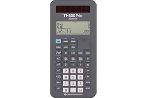 TEXAS INSTRUMENTS Texas TI-30X Prio MathPrint Wissenschaftlicher Schulrechner (IQB, Solar/Batterie) Grau
