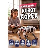 Robot Dog Akıllı Robot K&ouml;pek &ndash; 2.4ghz Uzaktan Kumandalı, 360&deg; Omni Tekerlekli, Drift ve Akrobatik Hareketli, Işık ve Ses Efek