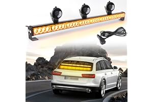 ‎ROUTEKING ROUTEKING 90cm Lichtleiste Stroboskop – 32 LEDs mit hoher Intensität, Warnung, Auto-Blinker, Notfall, Schneepflug, Lichtleiste (Bernstein)