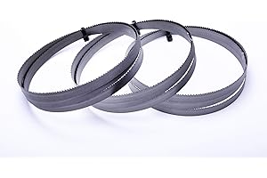 Encut - Set di 3 lame per sega a nastro ad alte prestazioni, 1140 x 13 x 0,65 mm, 10-14 ZpZ, bimetalliche M42, ad esempio per sega a nastro Güde MBS 105 V