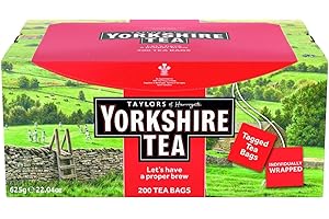 Yorkshire Tea, 200 Individually Wrapped & Tagged Tea Bags