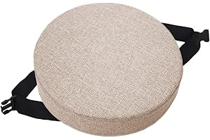 EN AyuL Redondo Bar Taburete Silla Cojín Antideslizante Hebilla Asiento Pad Mat, Comedor Silla Cojines Suave Taburete Silla Cojín para Home Office (33 * 33 * 3CM,Beige)
