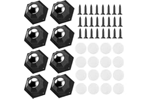 Tina.Win 8 StüCk Kugelrollen Hochbelastbare, Leise Und Abnehmbare Kleine RäDer, Die FüR Alle Arten Von MöBelrollen Verwendet Werden, Selbstklebend, TragfäHigkeit 200kg+