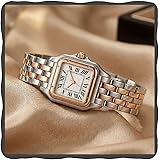 ON TIME OCTUS Stylish Women's Analog Watch | Luxury Square Shape Dial| Rose Gold and Silver Dual Tone Stainless Steel Strap | Stylish Wrist Watch for Girls & Women: 