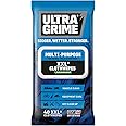 UltraGrime Multi-Purpose Original XXL+ Clothwipes - Big Size Biodegradable Multiuse Dirt & Grime Wipes For Cars, Tools, Equipment - Plastic Free Heavy-Duty Soft Cleaning Cloths (40 Thick Large Wipes)