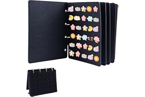 BestYiJo Spilla Pin Organizzatore, Espositore per Spille in Feltro Pin Display Holder, Espositore per Collezione di Pin Porta Spille per la Conservazione di 180 Pins, 26 x 21 x 3CM (Nero)