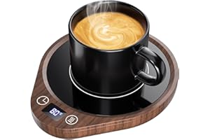 MQFORU Scaldatazza, Scalda Caffè e Scalda Tazza per Scrivania con 3 Impostazioni di Temperatura, Scalda Tazza di Caffè più Caldo con Timer e Spegnimento Automatico 4H, Cacao, Caffè, Latte