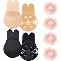 Gmumu Copricapezzoli Sottili Da Donna, Riutilizzabili E Autoadesivi, In - Foto 3