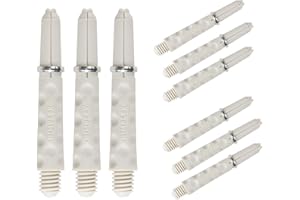 Harrows Darts 3 x Sets of Dimplex Dart Stems - 9 Dart Shafts in Total - Medium and Short Sizes in Black or White