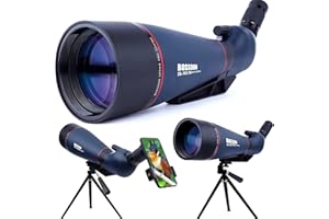 NEYLANG Telescopio Terrestre, Zoom de 20-75x70 mm Lente óptica Totalmente Multicapa Telescopio de Diseño de con Ocular móvil y a Prueba de Niebla con Kit de Montaje Rápido para Teléfono Inteligente y Trípode