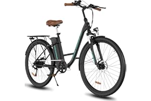 COLORWAY Velo Electrique, avec Moteur 250W, EBike avec Batterie 36V 15Ah, 7 Vitesses, écran LCD, vélo électrique de 28 Pouces pour Hommes et Femmes, autonomie de 45 à 100 km