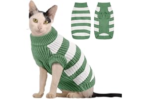 ALAGIRLS ALASW302-Green-M - Vestito per cani di piccola taglia, per gatti, caldo e bello