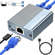 Splitter RJ45 Ethernet A 2 Porte – Adattatore Da 1 A 2 Per Cavi Cat5, Connettori Placcati Oro, Custodia ABS Ignifuga, Plug & Play, Per Router, PC, TV E Stampanti