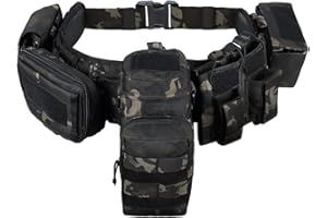 VAV YAKEDA YAKEDA 5 in 1 taktische Duty gepolsterte Gürtel für Law Enforcement Modular Heavy Equipment Police Duty Utility Gürtel mit Taschen