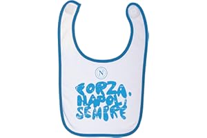 SSC NAPOLI Unisex Baby Lätzchen, Weiß, Einheitsgröße