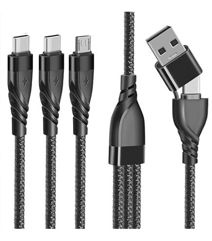2 In 1 USB To Dual Micro USB Cable Charging Wire Cord Two Device USB Charger Spl