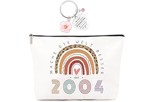 ZUFIO Geschenk zum 21. Geburtstag Mädchen Make-Up Tasche,Inspiration Schlüsselanhänger,Lustiges Geburtstagsgeschenk für Frauen 21. Geburtstag,21 Jahre Geburtstag Mädchen 2004