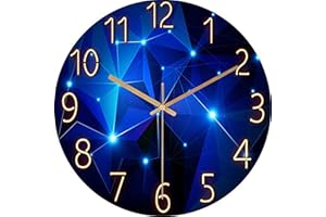 ACCSHINE Zegar ścienny bez tykania, cichy, nowoczesny, 30 cm, kwarcowy, duży, zasilany bateriami, zegar ścienny, łatwy do odczytania, do pokoju, kuchni, sypialni, biura, szkoły