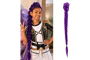 Hshenjhu Syntetiska hår att fläta - 66 cm - Lila | Braids Extensions Ru-mi peruk hårförlängningar hårförlängning fläta för halloween Kpop cosplay karneval scenfest