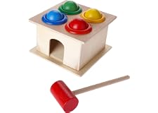 Children Early Learning Educational Toy, Beat wooden square hammer box