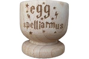 FASTCRAFT Coquetier en bois Wizard Cadeau ventilateur, Set of 2