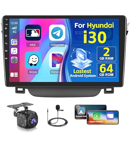 Fuluku Android 13 Para Hyundai I30 (2011-2015): Pantalla 9 Pulgadas, Carplay Inalámbrico, Cámara Y GPS