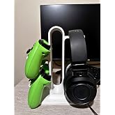 TRAK3D Oyun Kolu & Kulaklık Stand - Masa i&ccedil;in Kumanda Tutucu - Evrensel Kol ve Kulaklık Standı Beyaz