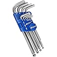 S&R Allen Keys Metric, Long, Folding Set, Ball Head, 10 pcs, HX 1,5/2,0/2,5/3,0/4,0/5,0/6,0/7,0/8,0/10,0 mm