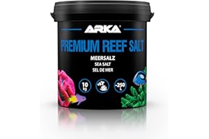 ARKA Sale Marino 10 kg Premium Reef Salt – Sale Sintetico per Acquario Marino – stimola la Crescita dei Coralli e i Colori – Si scioglie Rapidamente, Senza fosfati – parametri stabili