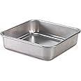Nordic Ware Naturals 9" Square Cake Pan, Baking Tin with Superior Heat Conductivity to Brown Food Evenly, Premium Bakeware Made in the USA, Silver