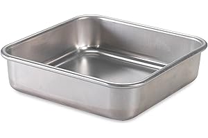 Nordic Ware Teglia quadrata in alluminio naturale, 22,9 x 22,9 cm