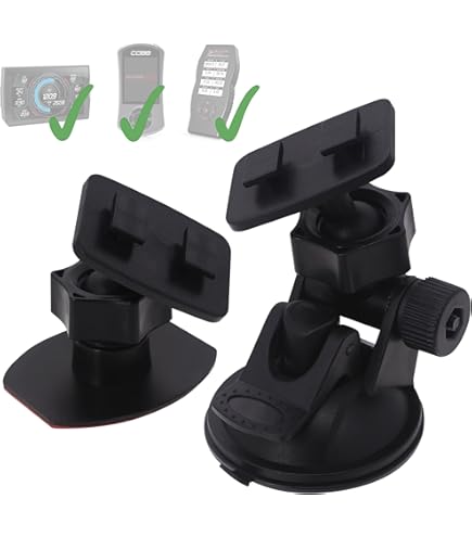 ChargerCity Multi Angle Adhesive Dashboard And Console Mount For H & S H&S Mini Maxx Tuner 40400-102 Auto Tuner Programmer Programming Gauge Monitor Device (Dashboard Mount - View #3
