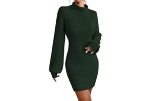 JUOIANTANG Strickkleid Damen Herbst Pullover Damen Lang Hüftkleid Für Frauen