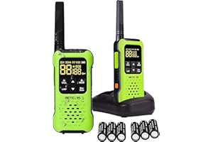 Retevis RT649P Walkie Talkies for Adults, IP67 Waterproof Walkie Talkie, Robust, Rechargeable Battery, 1200mAh, Floating, PMR446 License-free, SOS Alarm, 2 Way Radios for Ski, Fishing(1 Pair)