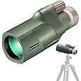 K&F Concept® IP68 10 Meters Waterproof 12X50 Monocular Telescope with Cleaning Cloth, Scope BAK-4 Prism FMC for Stargazing, Birdwatching, Hunting, Camping, Traveling, HD Monocular for Adults