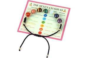 LIVLOKO Crystal Bracelet Chakra Bracelets for Women Chakra Bracelet Anxiety Bracelet Anxiety Relief Spiritual Gifts for Women jewellery for women Ankle Bracelet Crystal Gifts for Women Positive Gifts