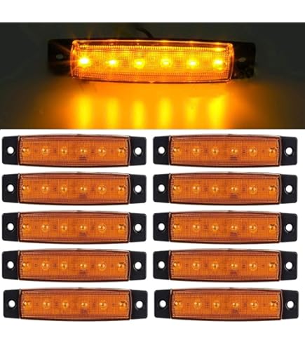 10PCS 12V 24V Led Luce Di Posizione Laterale Con Staffa - Foto 2