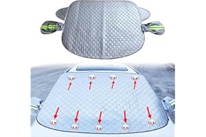 WFFEILA Sonnenschutz Auto Frontscheibe,Frontscheibenabdeckung Scheibenabdeckung Auto Winter Frostabdeckung,Magnet Fixierung Faltbare Autoscheibenabdeckung Abdeckung, gegen Sonne, Staub, EIS, Frost