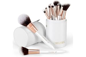 ‎OMANIAC OMANIAC Pinselset Makeup Pinsel Make Up Pinsel Set, 12 Stück Schminkpinsel Geschenke für Frauen Make Up Pinselhalter Foundationpinsel Kosmetikpinsel Contouringpinsel Blushpinsel Makeup Brushes Set