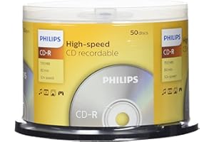 ‎PHILIPS Philips CD-R nośniki o wysokiej prędkości High-speed (700 MB / 80 minut, 52x prędkość, wrzeciona 50 szt.)