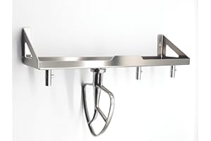 hl-perfektion-in-edelstahl Regal mit 4 Halter kompatibel für KitchenAid Rührer Flexirührer Knethaken Schneebesen