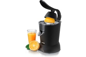 ‎ARENDO Arendo - Edelstahl Saftpresse elektrisch - Zitruspresse Orangenpresse Entsafter - 800 Watt Hochleistungsmotor - sehr hohe Ergiebigkeit - Edelstahlkegel - BPA frei - Spülmaschinen-geeignet
