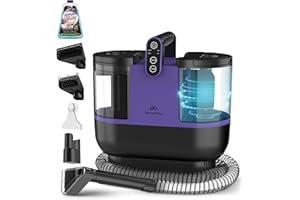 ‎MOTIONFLOW Motionflow Teppichreiniger Waschsauger mit Heizfunktion - 1200W Polsterreiniger Gerät für Teppiche, Polstermöbel, Autositze uvm. Nasssauger mit 4 Bürstenaufsätzen, Selbstreinigung, 15s Aufheiz-Zeit