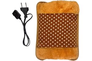 Decolores | Bolsa de Agua Caliente Eléctrica | Térmica | Tamaño 18x32 cm | Recargable en 15 Minutos | Duración de 3 Horas de Calor | 600 W (Beige)