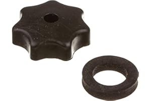 MZA Meyer-Zweiradtechnik 10796B Set Sterngriffmutter M6 - für Motorabdeckung und Haube SR50, SR80, KR50, KR51, Alle SR4-Typen - mit Druckscheibe, Schwarz