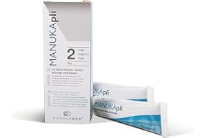 ManukaMed MANUKApli Wound and Healing Ointment Fast Healing Sterile Wound Cream Wound Ointment Medical Honey MGO+700 Antibacterial Wound Gel 100% Bioactive Manuka (2x15 g)